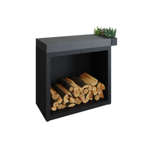 OFYR Butcher Block Storage 90 Black Dark Grey Ceramic