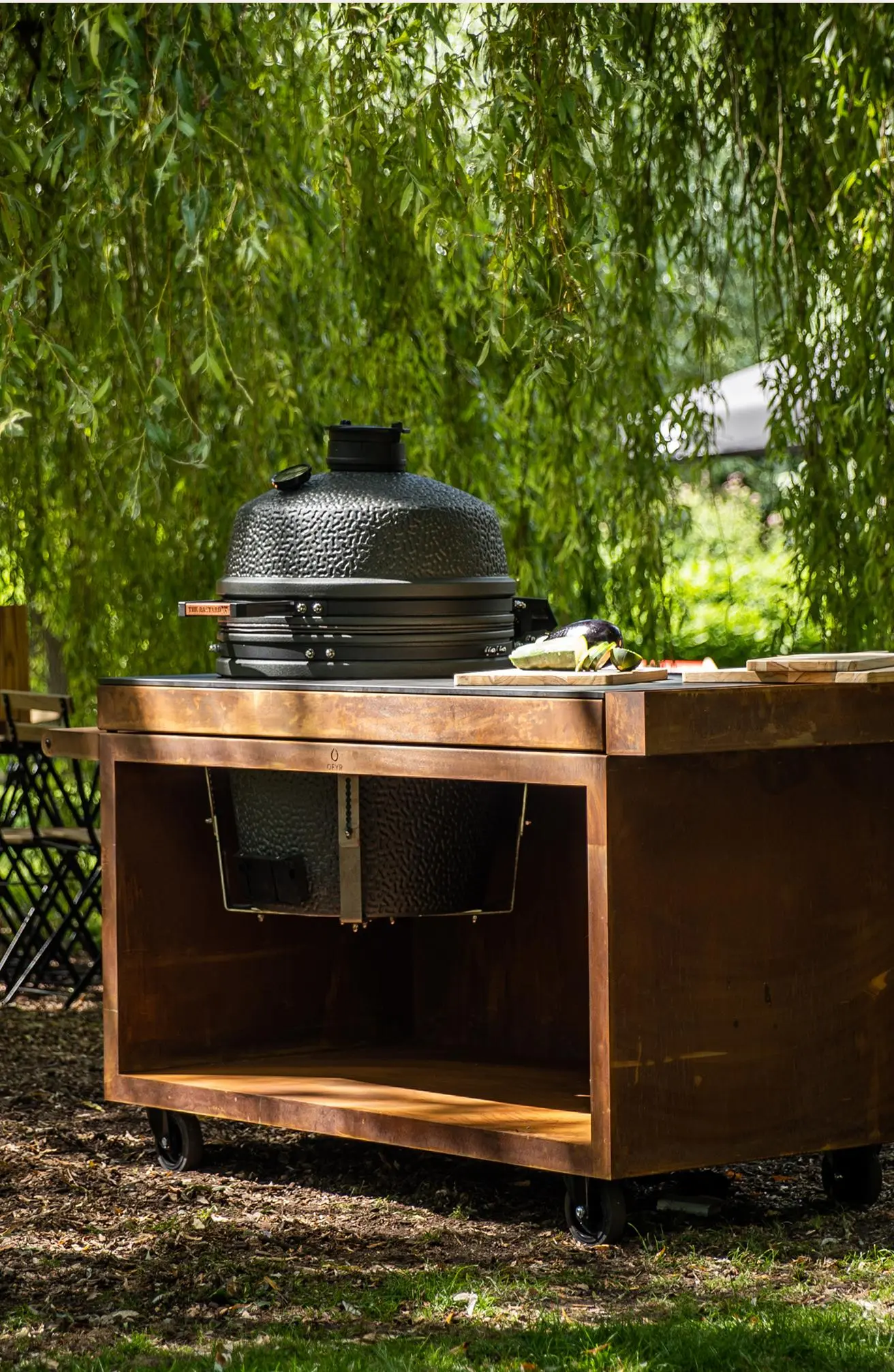 OFYR Kamado Table Corten 150 PRO+ Corten Ceramic Dark - Slika 4
